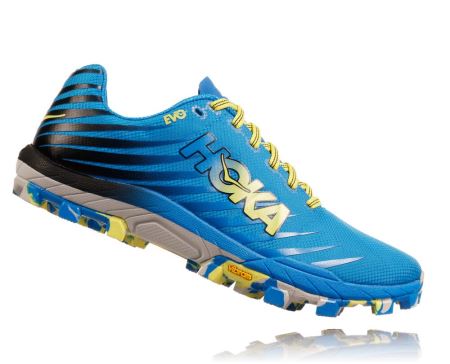 Hoka EVO Jawz Trail - Tenis Corrida Trilha Homem Azuis | PT-aVvAmYd